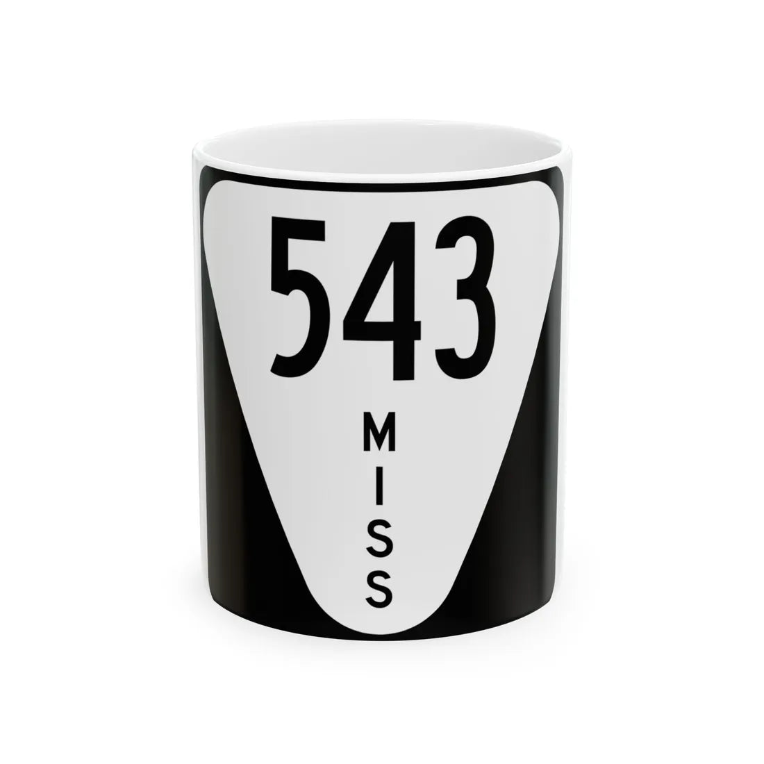 Mississippi 543 (Mississippi) (Road Sign) White Coffee Mug 11oz - Go Mug Yourself