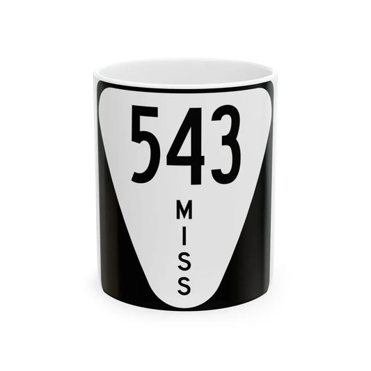 Mississippi 543 (Mississippi) (Road Sign) White Coffee Mug 11oz - Go Mug Yourself