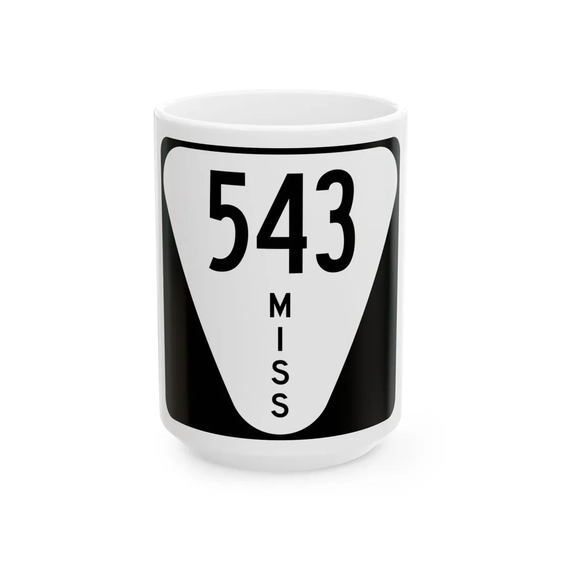 Mississippi 543 (Mississippi) (Road Sign) White Coffee Mug 15oz - Go Mug Yourself