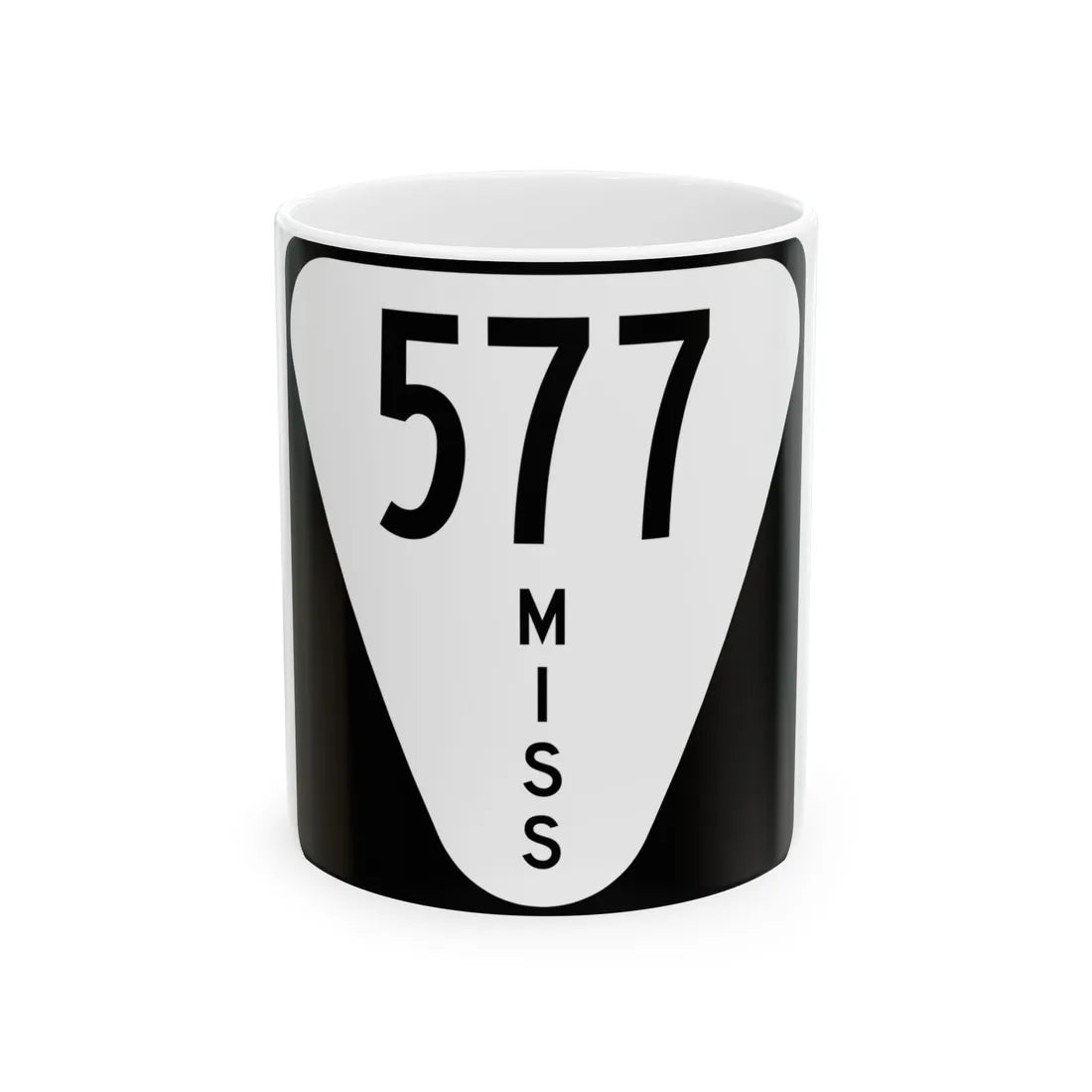 Mississippi 577 (Mississippi) (Road Sign) White Coffee Mug 11oz - Go Mug Yourself