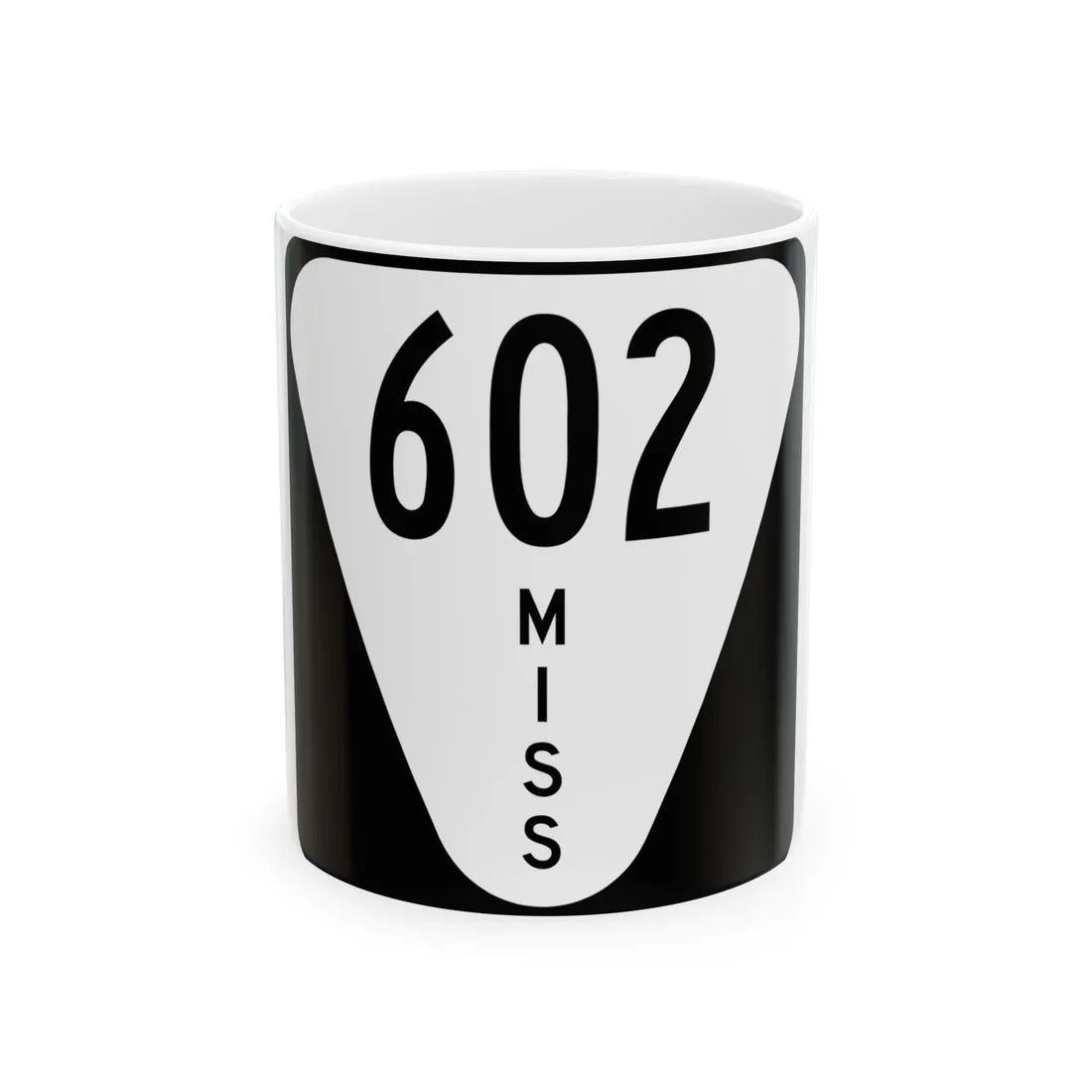Mississippi 602 (Mississippi) (Road Sign) White Coffee Mug 11oz - Go Mug Yourself
