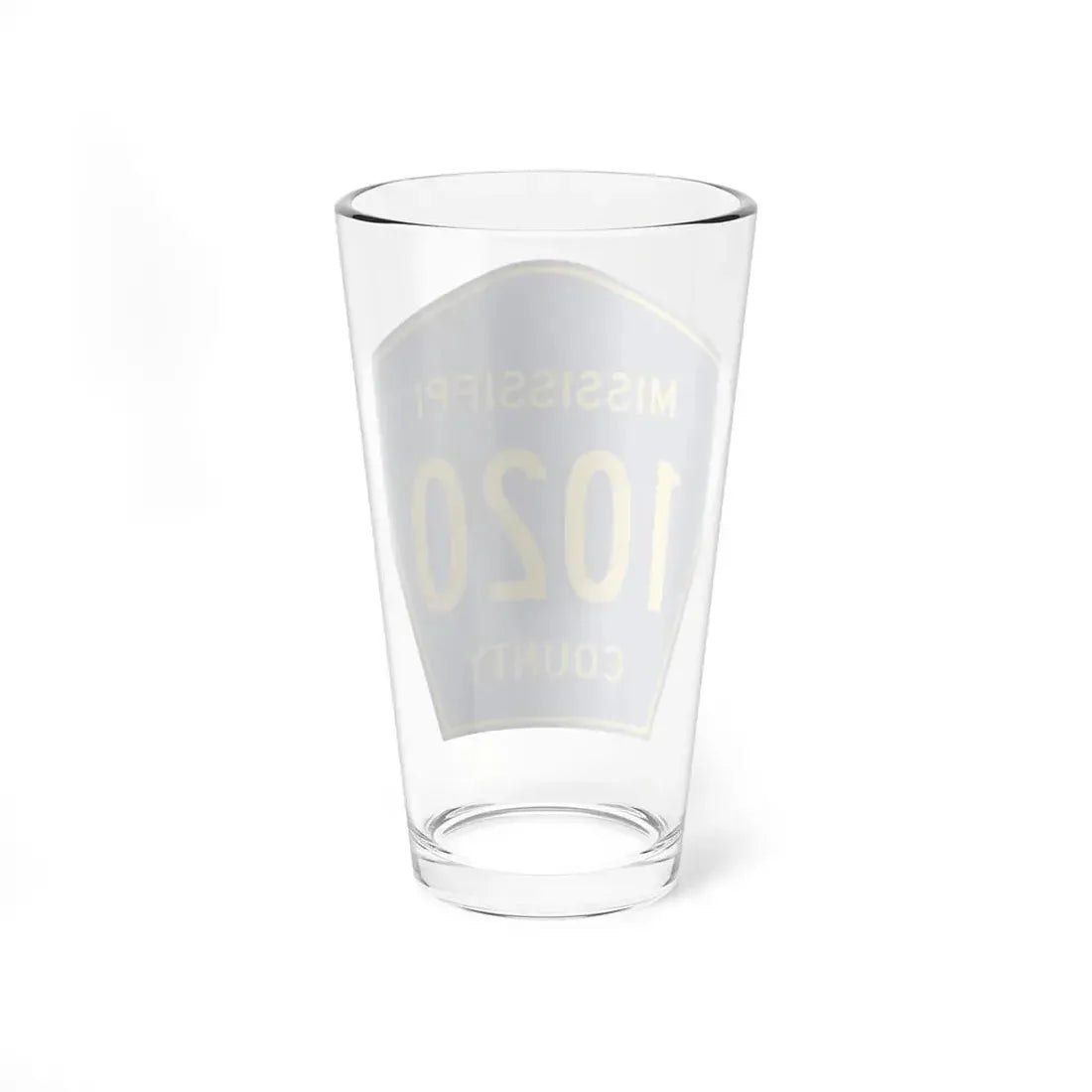 Mississippi County Route 1020 AR (Arkansas) (Road Sign) Pint Glss 16oz - Go Mug Yourself