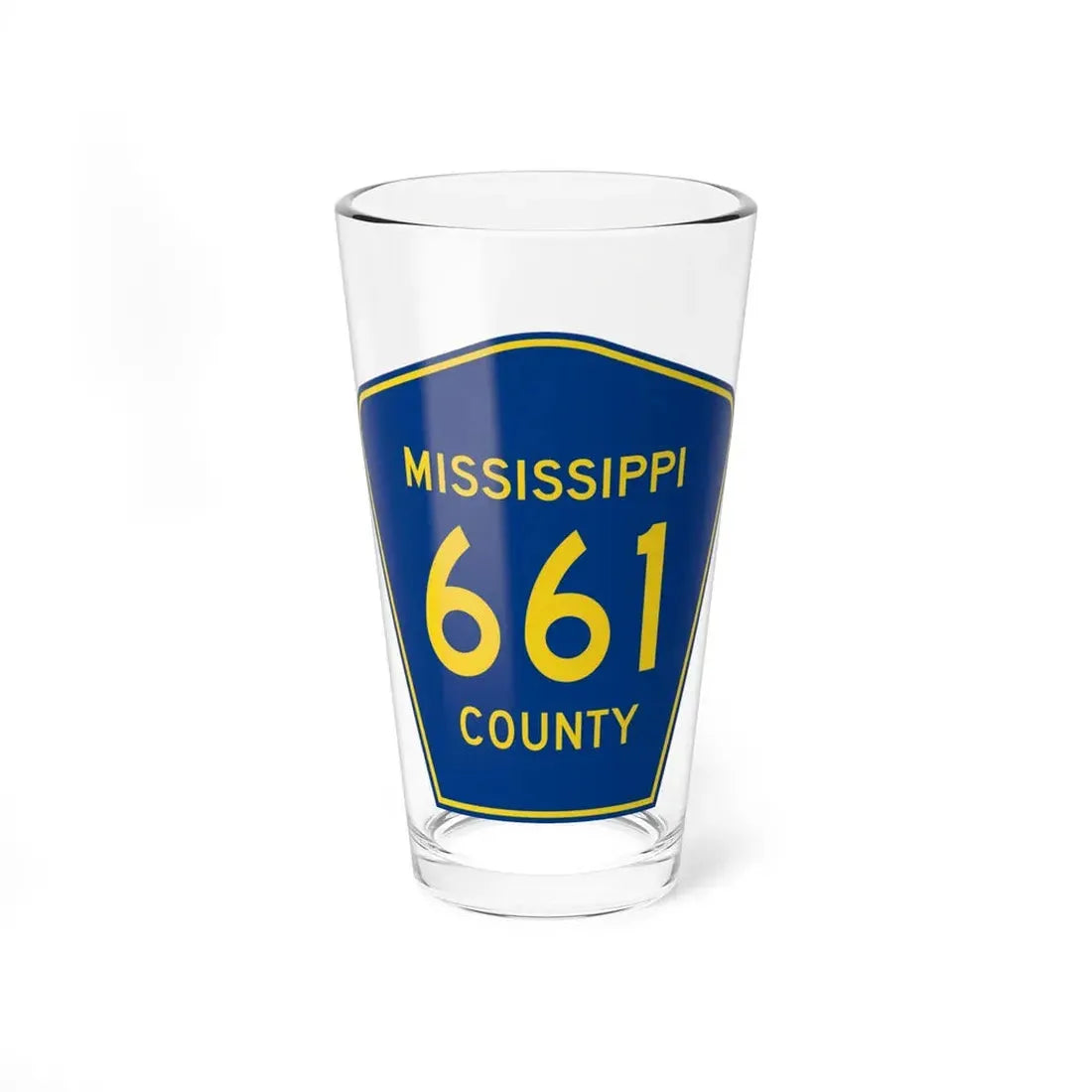 Mississippi County Route 661 AR (Arkansas) (Road Sign) Pint Glss 16oz 16oz - Go Mug Yourself