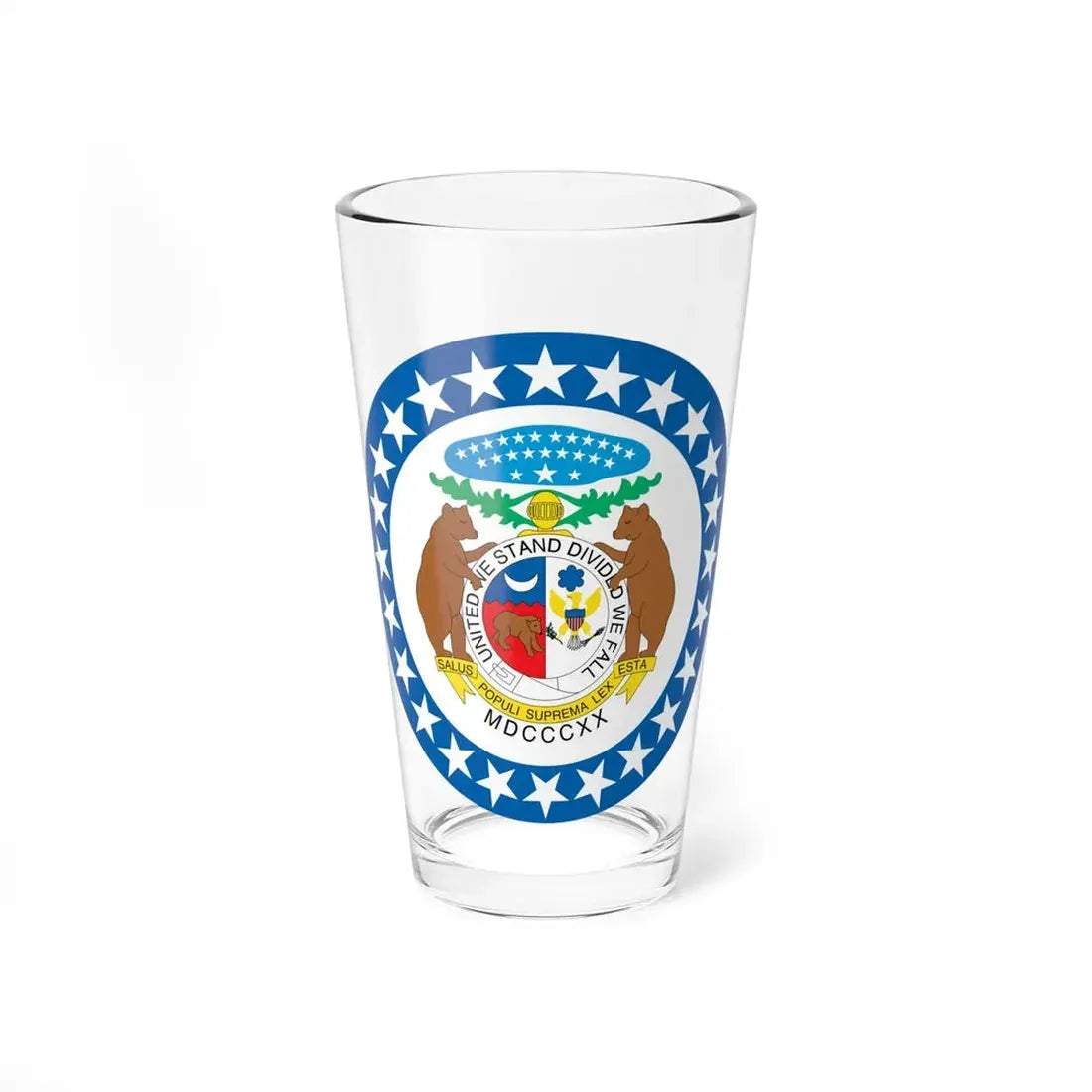 Missouri State Seal NARA - Pint Glass 16oz 16oz - Go Mug Yourself