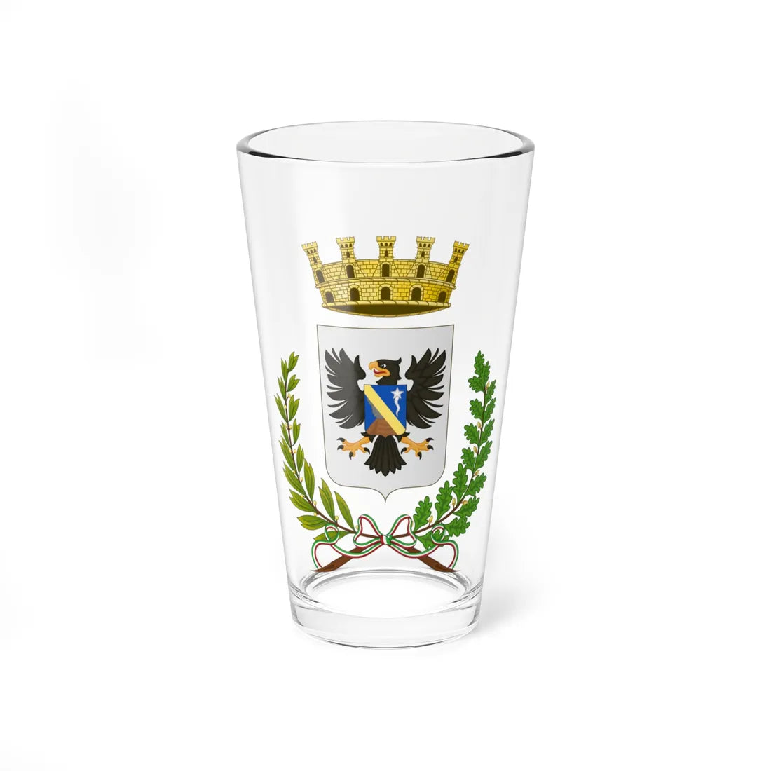 Misterbianco-Stemma (Italy) (Coat of Arms) Pint Glass 16oz 16oz - Go Mug Yourself