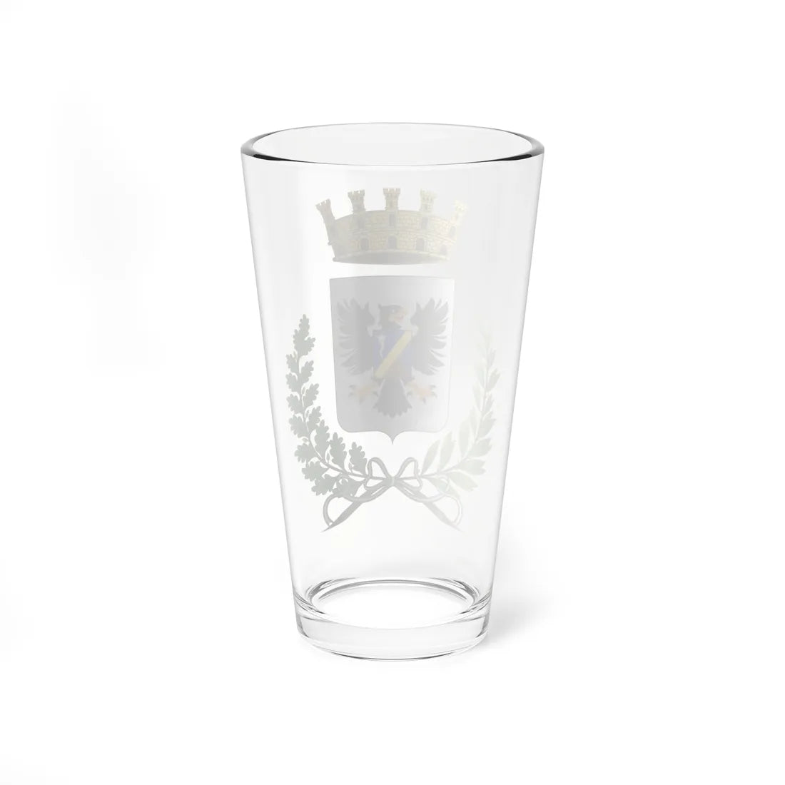 Misterbianco-Stemma (Italy) (Coat of Arms) Pint Glass 16oz - Go Mug Yourself