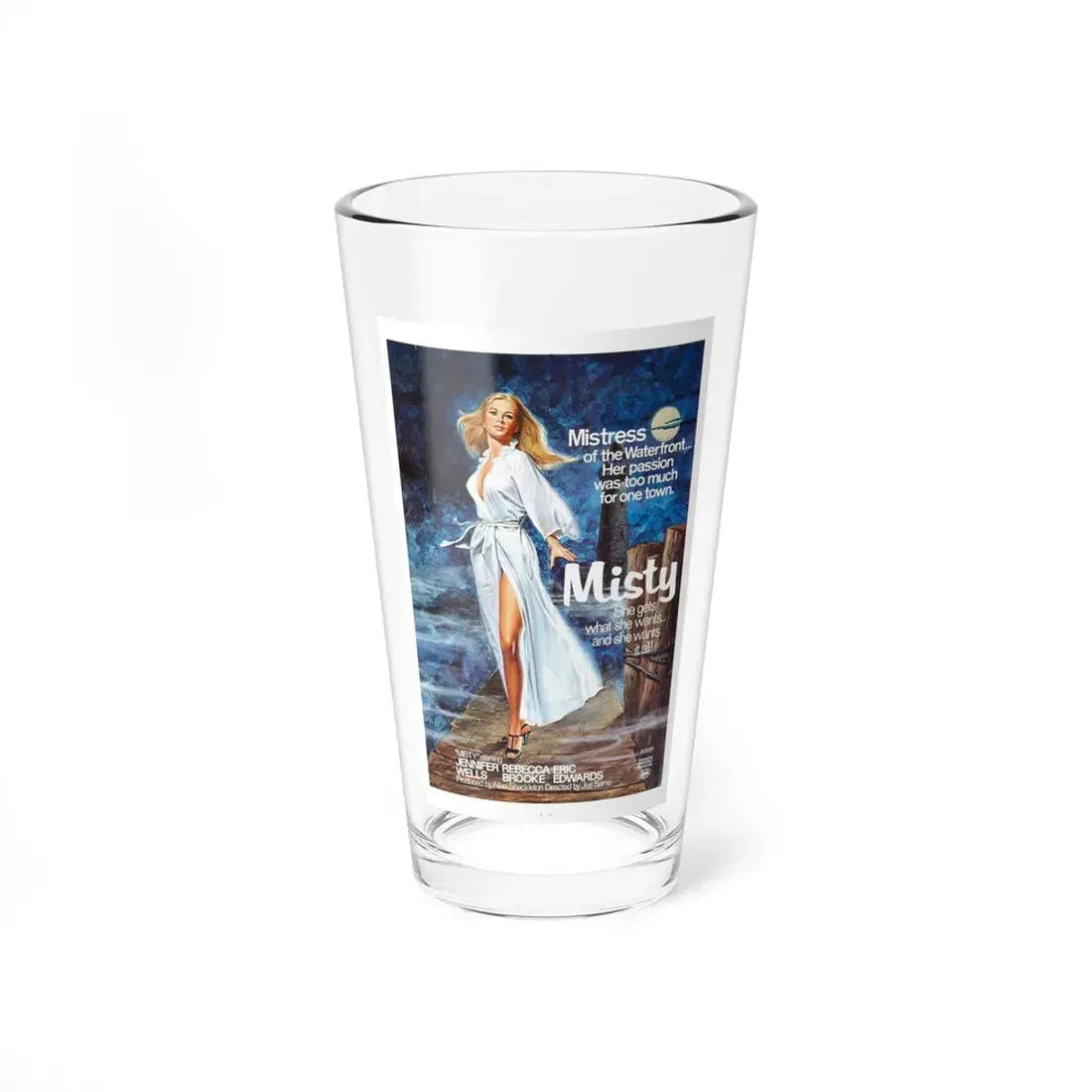 MISTY 1976 Movie Poster - Pint Glass 16oz 16oz - Go Mug Yourself