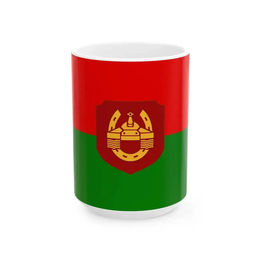 Mm-armour-flag (Myanmar) White Coffee Mug 15oz - Go Mug Yourself