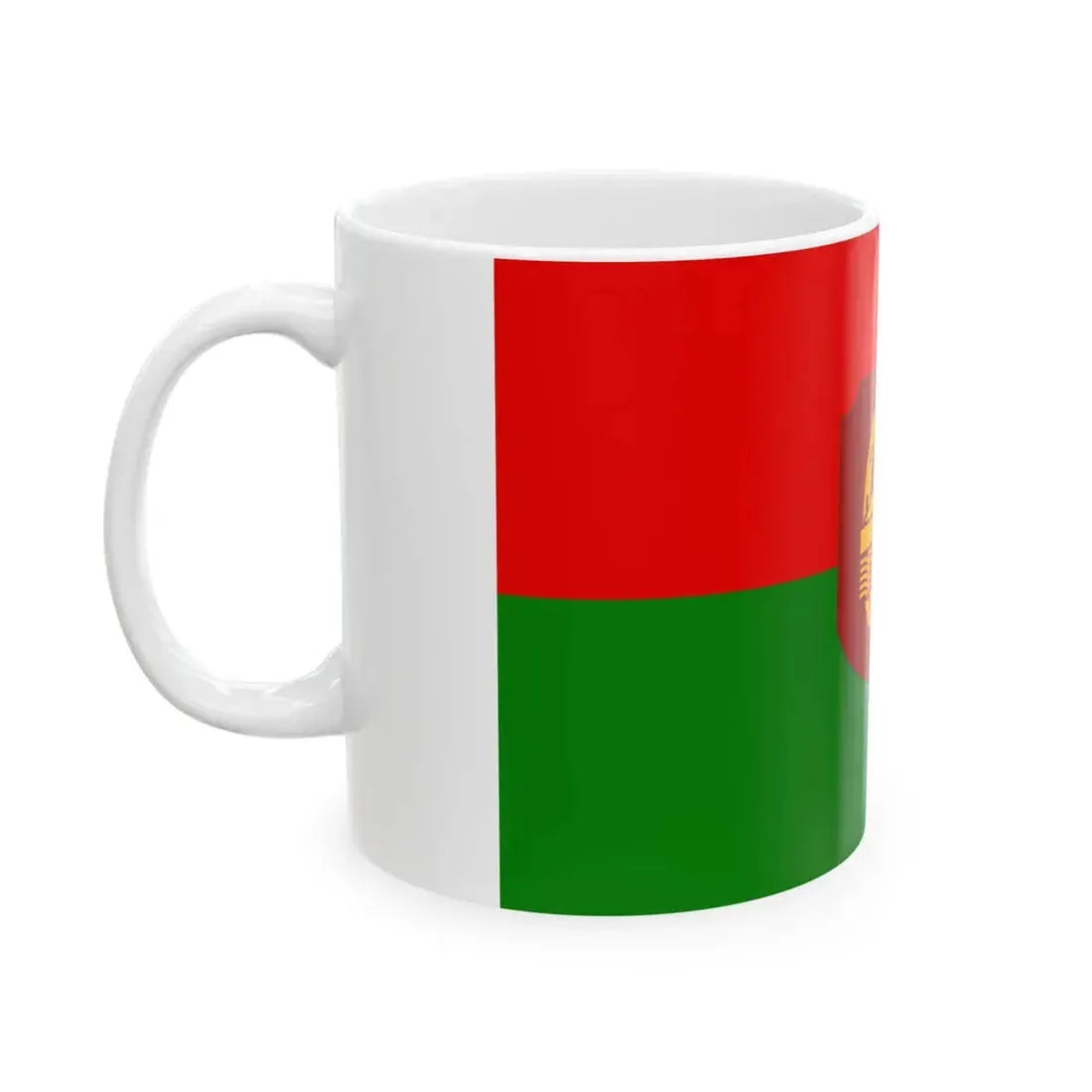 Mm-armour-flag (Myanmar) White Coffee Mug - Go Mug Yourself