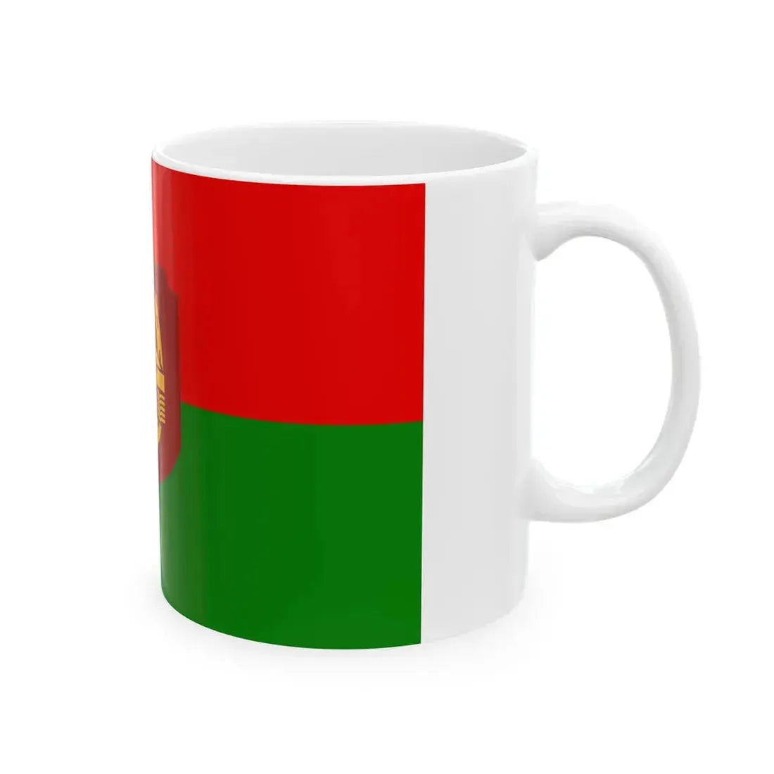 Mm-armour-flag (Myanmar) White Coffee Mug - Go Mug Yourself