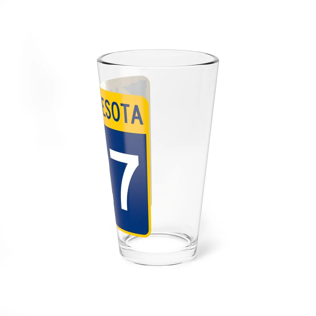 MN-127 (Minnesota) (Road Sign) Pint Glass 16oz - Go Mug Yourself