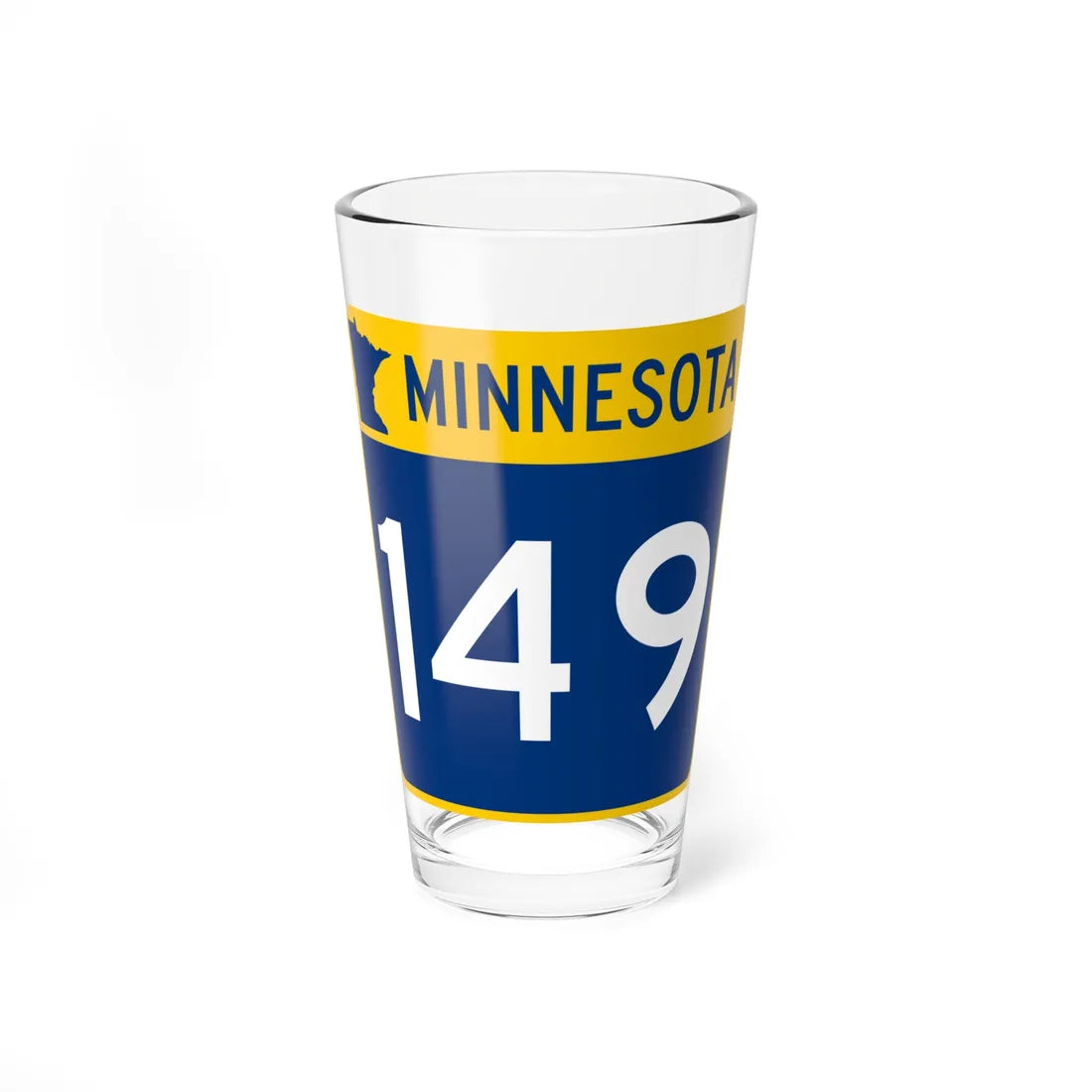 MN-149 (Minnesota) (Road Sign) Pint Glss 16oz - Go Mug Yourself