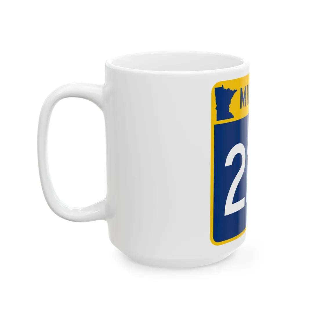 MN-228 (Minnesota) (Road Sign) White Coffee Mug - Go Mug Yourself