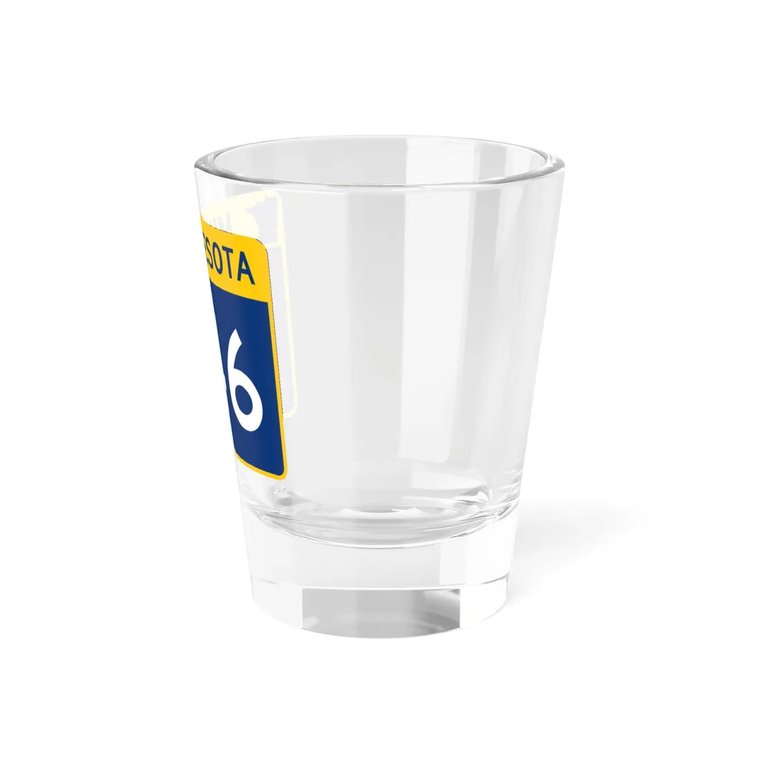 MN-246 wide (Minnesota) (Road Sign) Shot Glass 1.5oz - Go Mug Yourself