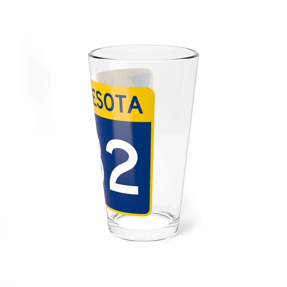 MN-282 wide (Minnesota) (Road Sign) Pint Glass 16oz - Go Mug Yourself