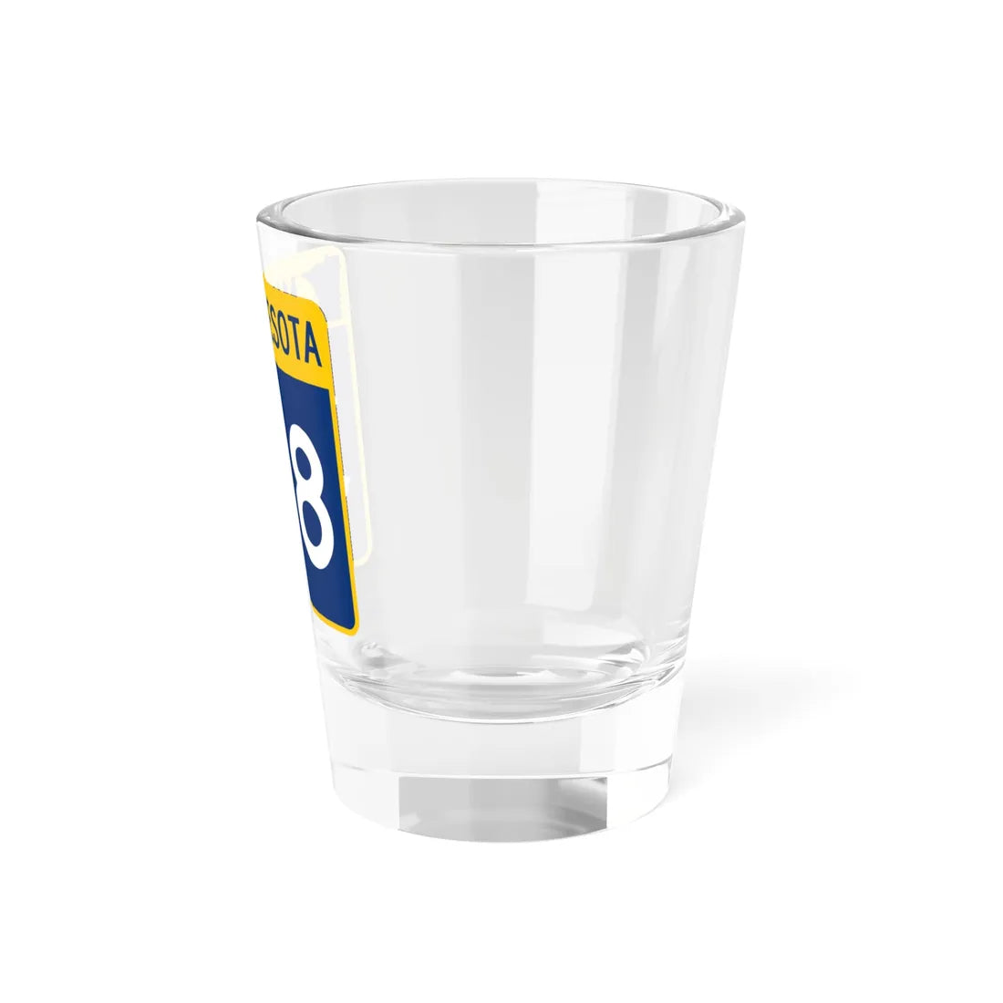 MN-318 (Minnesota) (Road Sign) Shot Glass 1.5oz - Go Mug Yourself