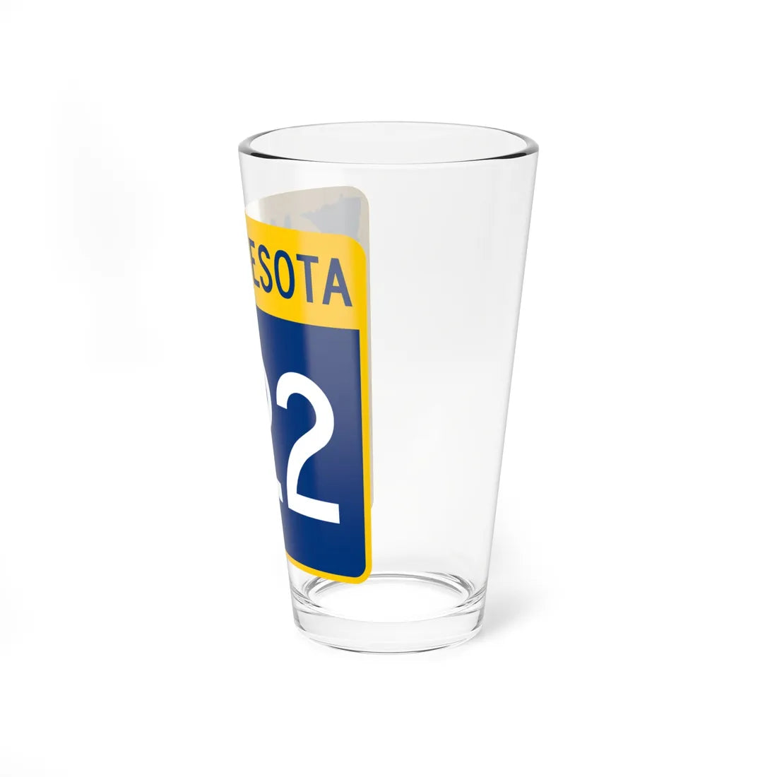 MN-322 (Minnesota) (Road Sign) Pint Glass 16oz - Go Mug Yourself