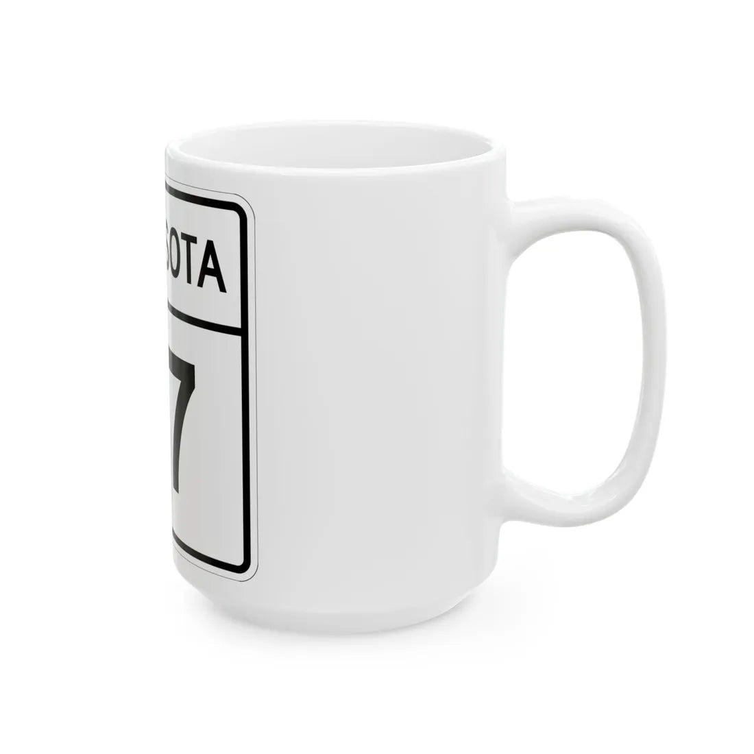 MN-47 1948 (Minnesota) (Road Sign) White Coffee Mug - Go Mug Yourself