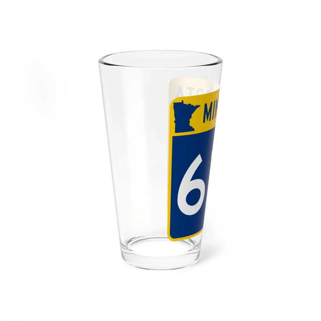 MN-610 (Minnesota) (Road Sign) Pint Glass 16oz - Go Mug Yourself