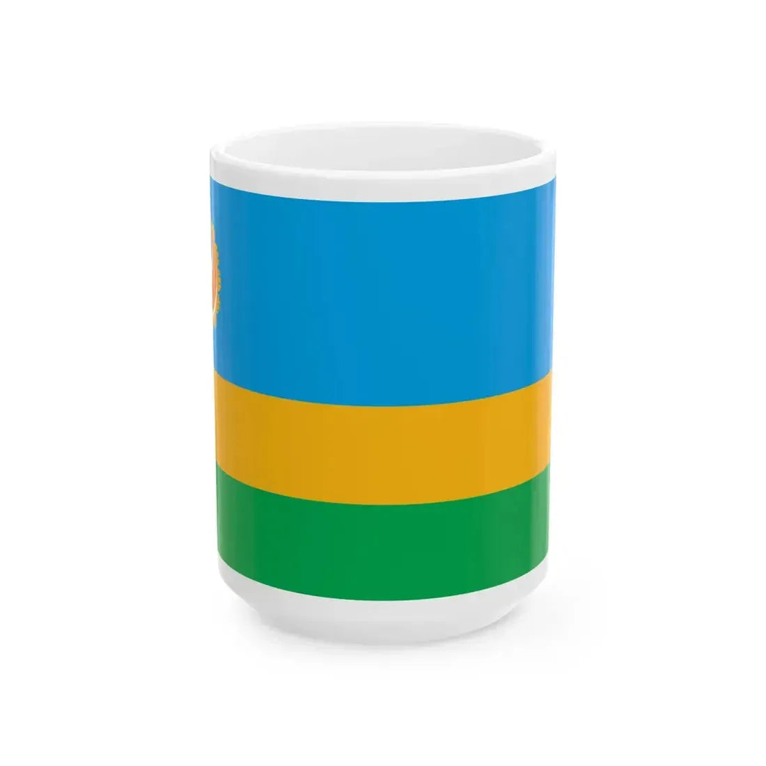 Mn flag dornogovi aimag 2011 (Mongolia) White Coffee Mug 15oz - Go Mug Yourself