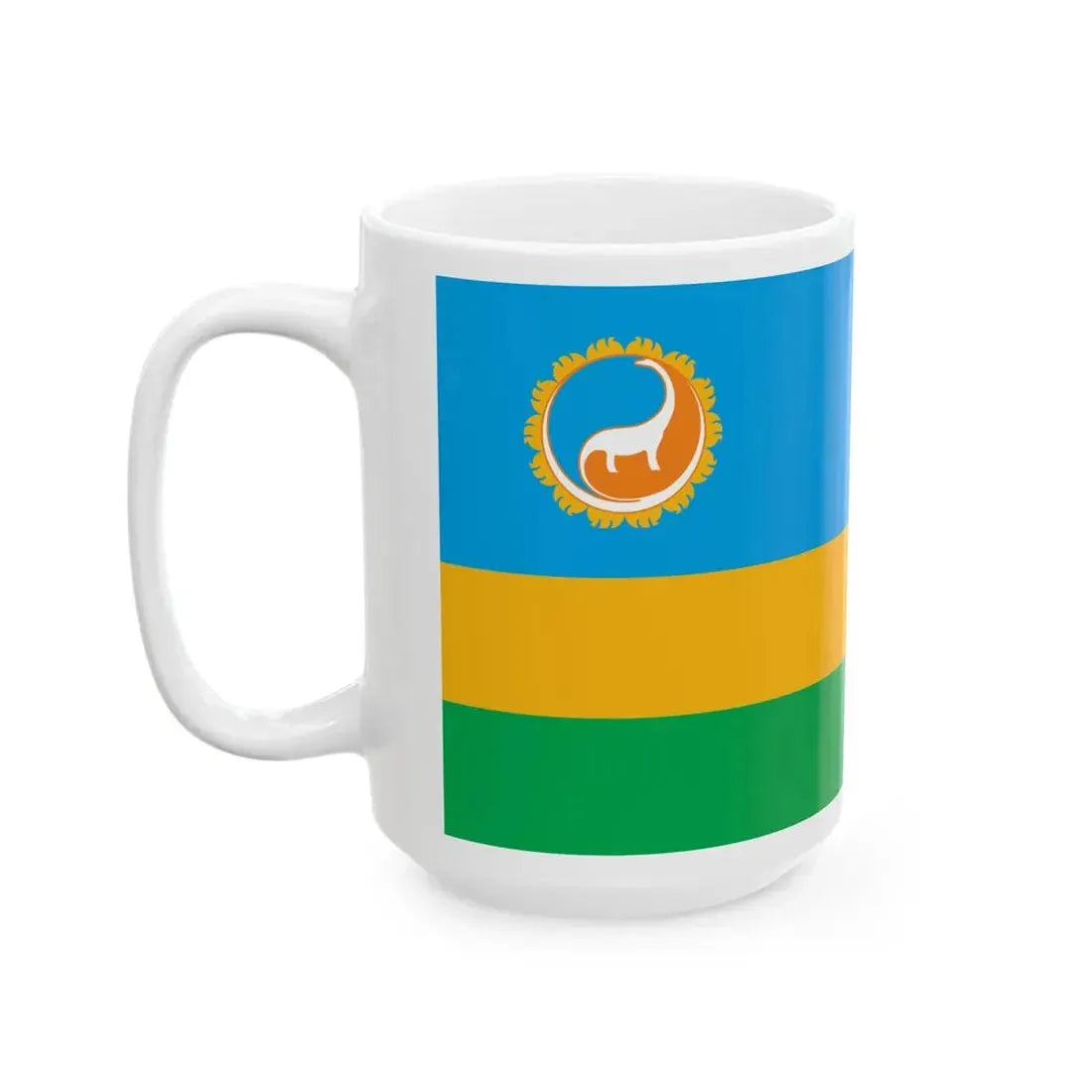 Mn flag dornogovi aimag 2011 (Mongolia) White Coffee Mug - Go Mug Yourself