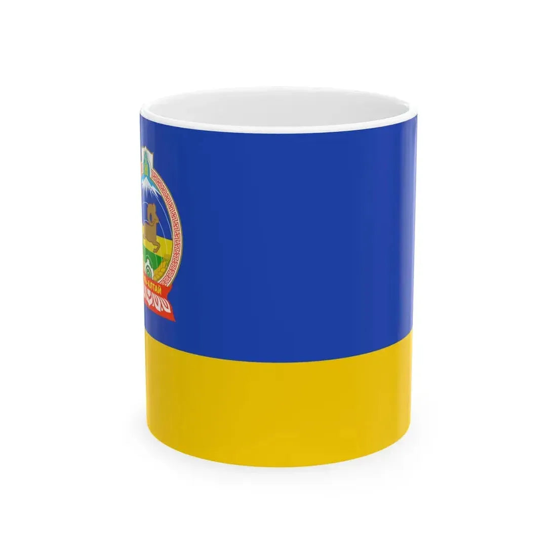 Mn flag govi-altai aimag 2011 (Mongolia) White Coffee Mug 11oz - Go Mug Yourself