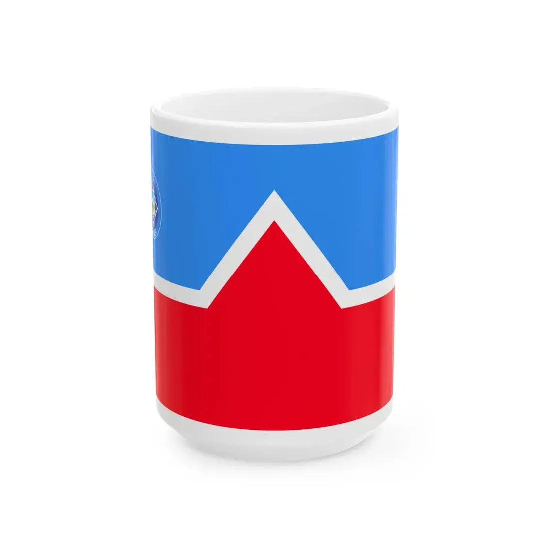 Mn flag zavkhan aimag (Mongolia) White Coffee Mug 15oz - Go Mug Yourself
