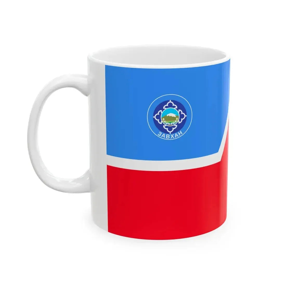 Mn flag zavkhan aimag (Mongolia) White Coffee Mug - Go Mug Yourself