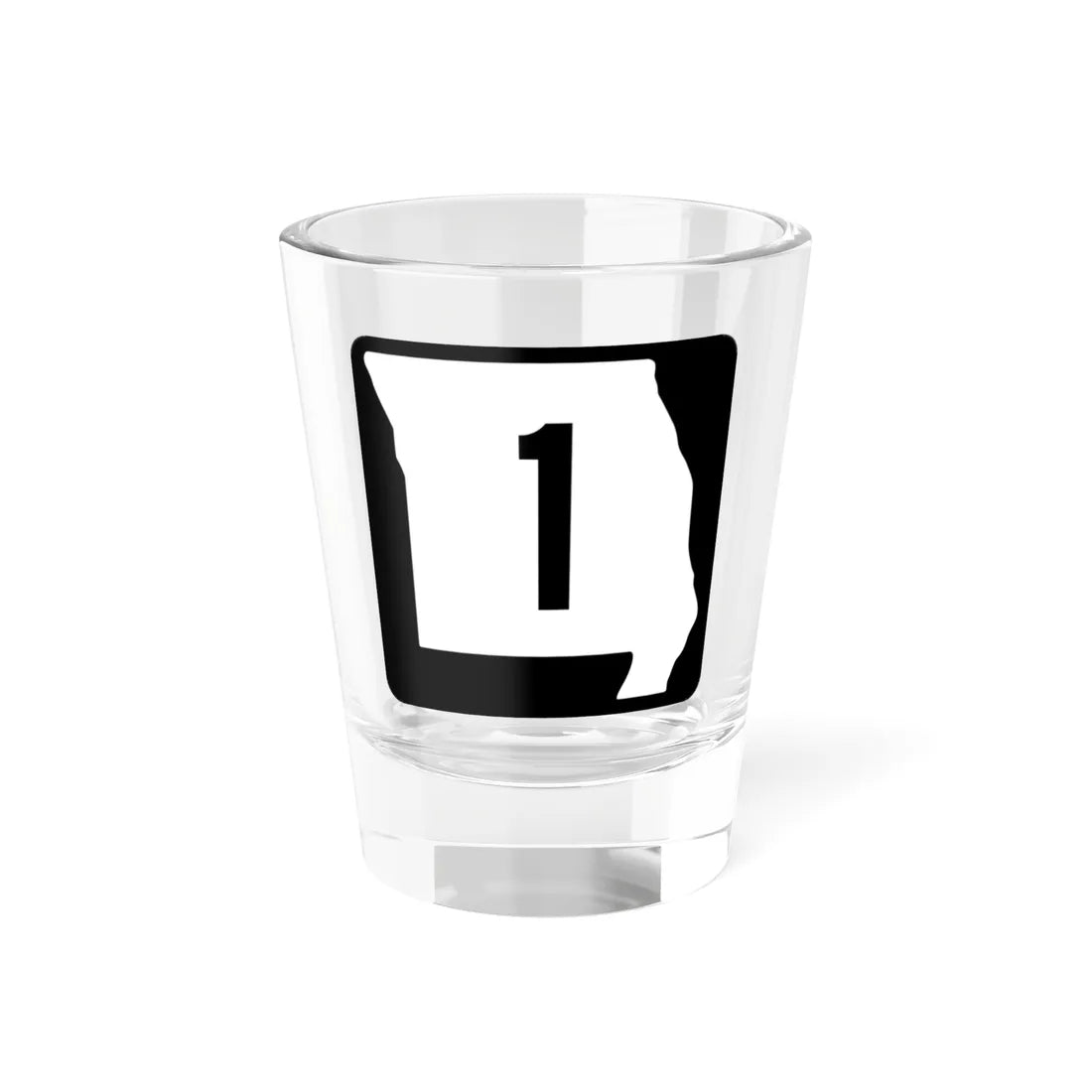 MO-1 (Missouri) (Road Sign) Shot Glass 1.5oz 1.5oz - Go Mug Yourself