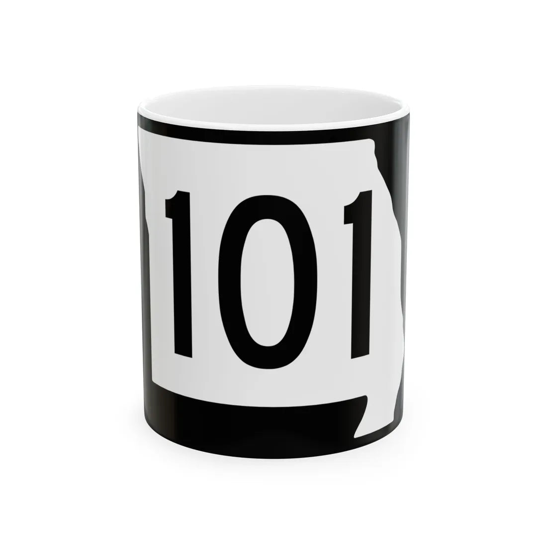 MO-101 (Missouri) (Road Sign) White Coffee Mug 11oz - Go Mug Yourself
