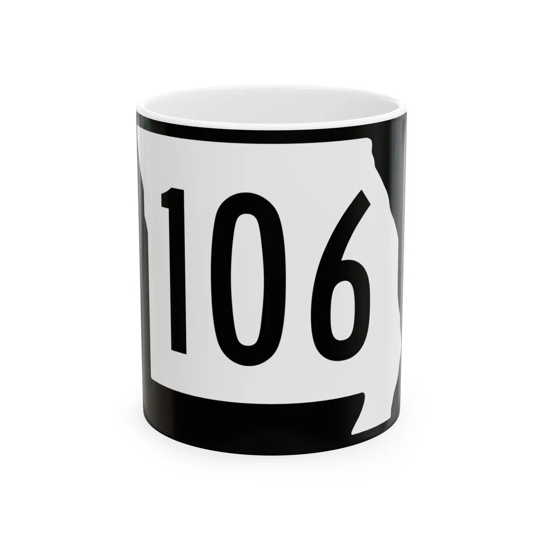MO-106 (Missouri) (Road Sign) White Coffee Mug 11oz - Go Mug Yourself