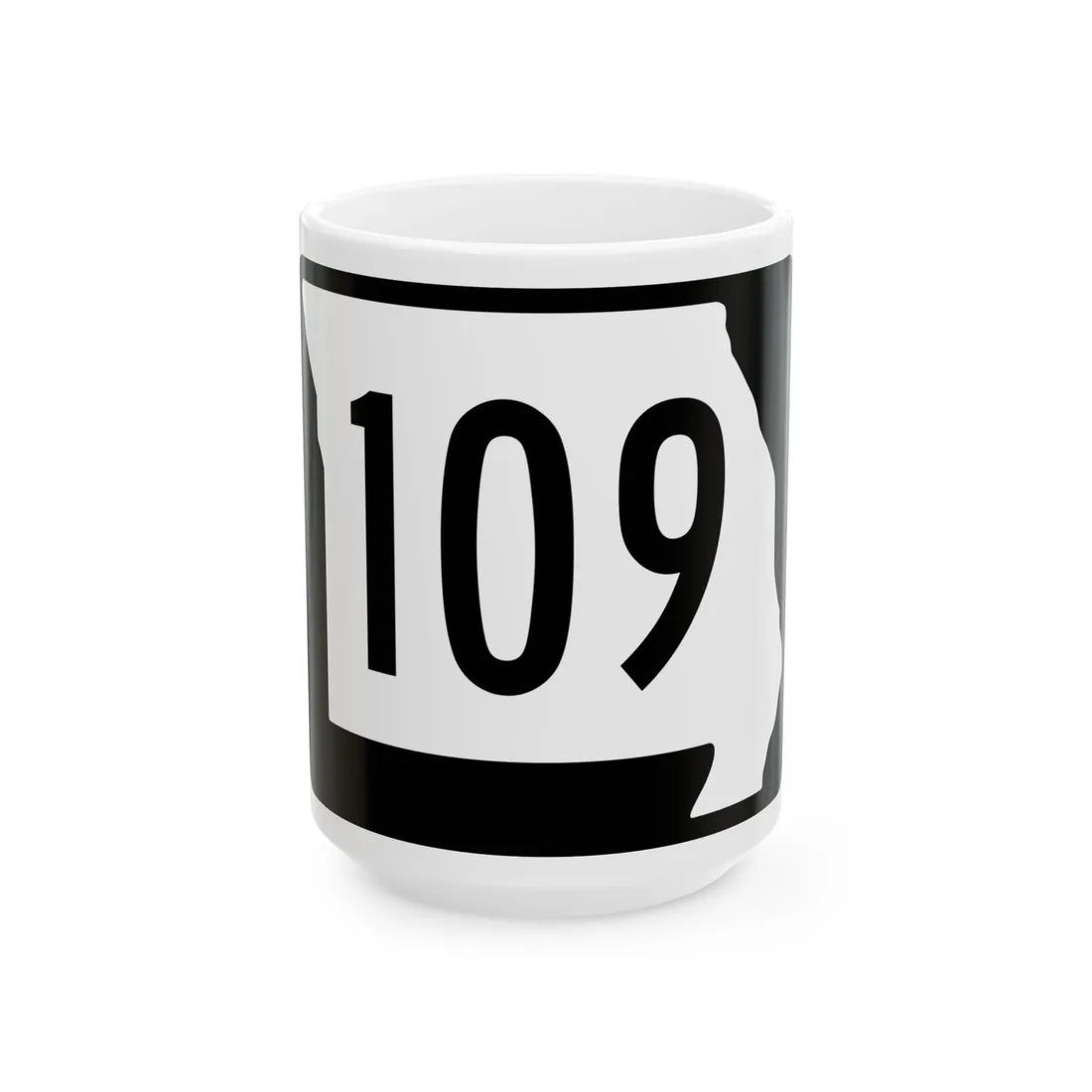 MO-109 (Missouri) (Road Sign) White Coffee Mug 15oz - Go Mug Yourself