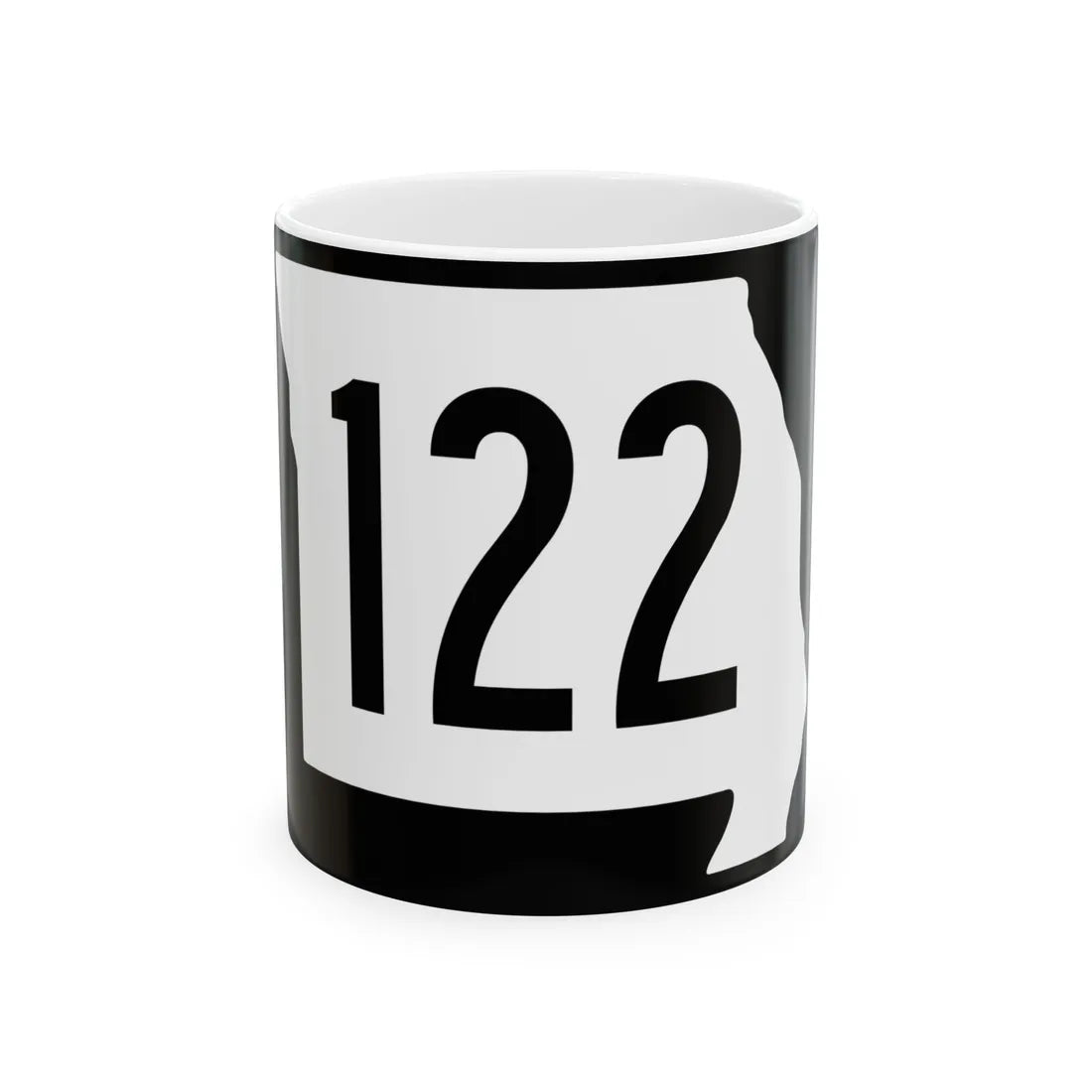 MO-122 (Missouri) (Road Sign) White Coffee Mug 11oz - Go Mug Yourself
