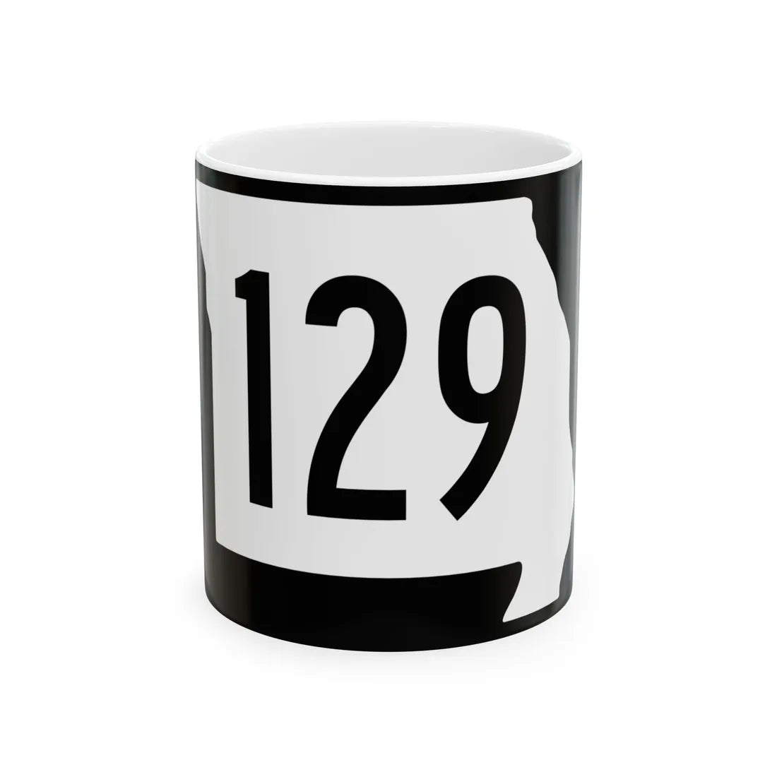 MO-129 (Missouri) (Road Sign) White Coffee Mug 11oz - Go Mug Yourself