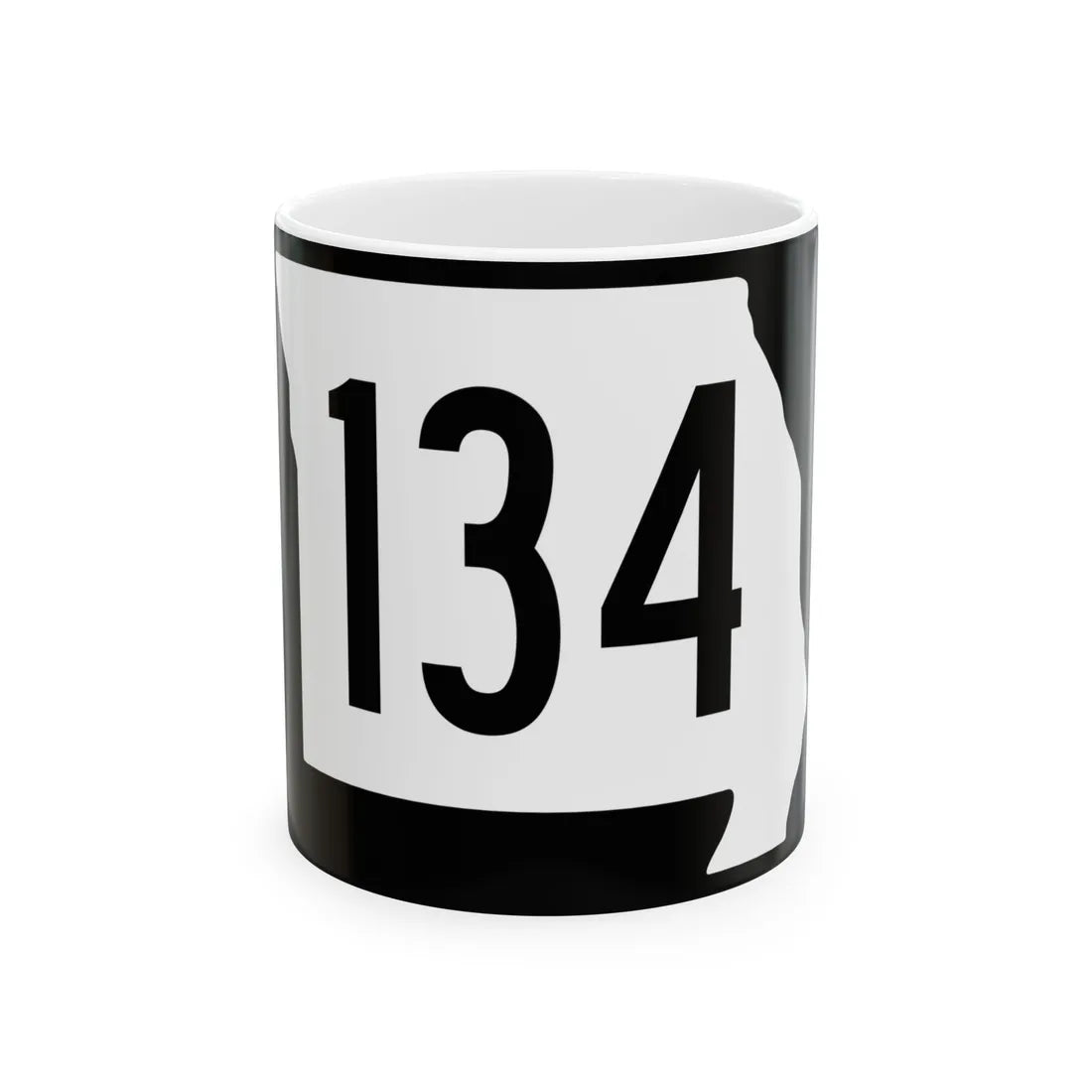 MO-134 (Missouri) (Road Sign) White Coffee Mug 11oz - Go Mug Yourself