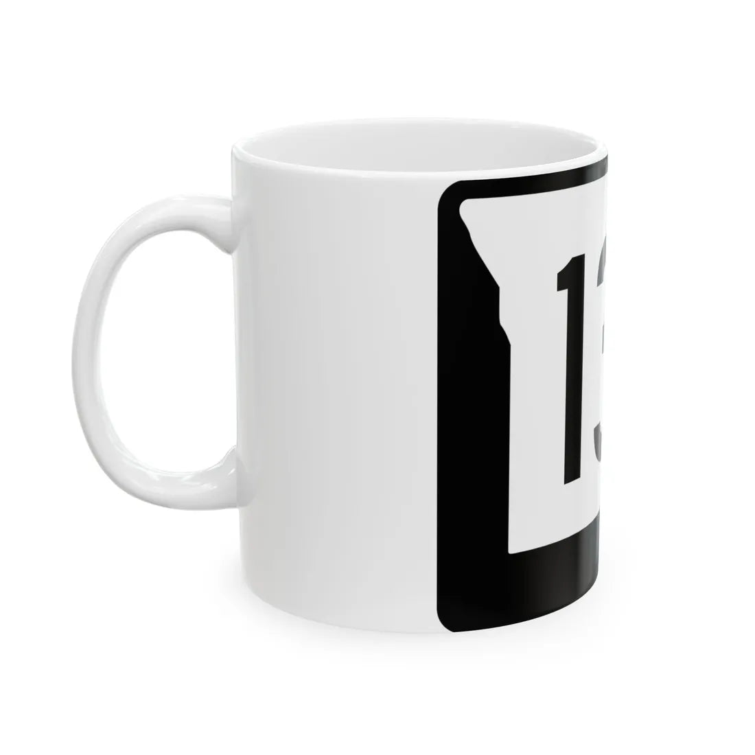 MO-135 (Missouri) (Road Sign) White Coffee Mug - Go Mug Yourself