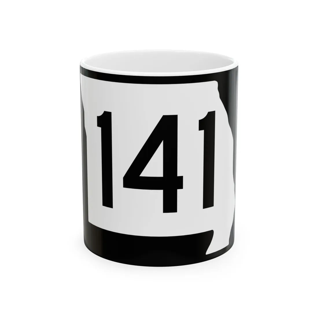MO-141 (Missouri) (Road Sign) White Coffee Mug 11oz - Go Mug Yourself
