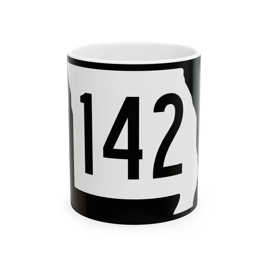 MO-142 (Missouri) (Road Sign) White Coffee Mug 11oz - Go Mug Yourself