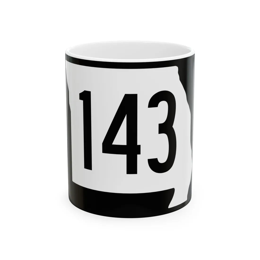 MO-143 (Missouri) (Road Sign) White Coffee Mug 11oz - Go Mug Yourself