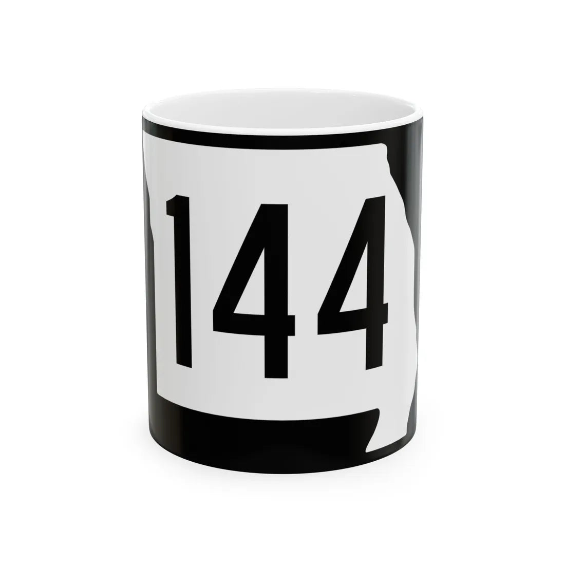 MO-144 (Missouri) (Road Sign) White Coffee Mug 11oz - Go Mug Yourself
