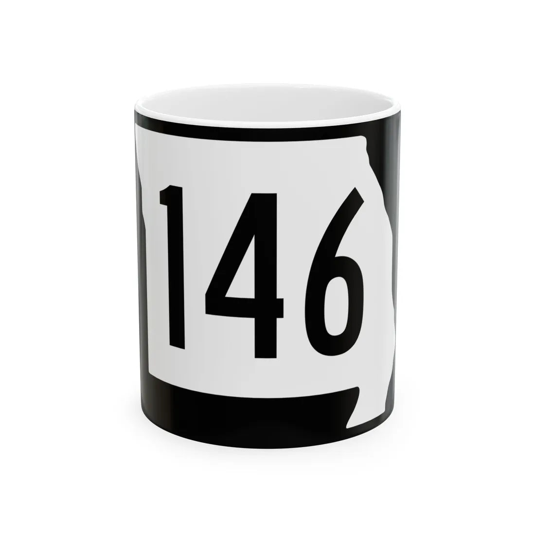 MO-146 (Missouri) (Road Sign) White Coffee Mug 11oz - Go Mug Yourself