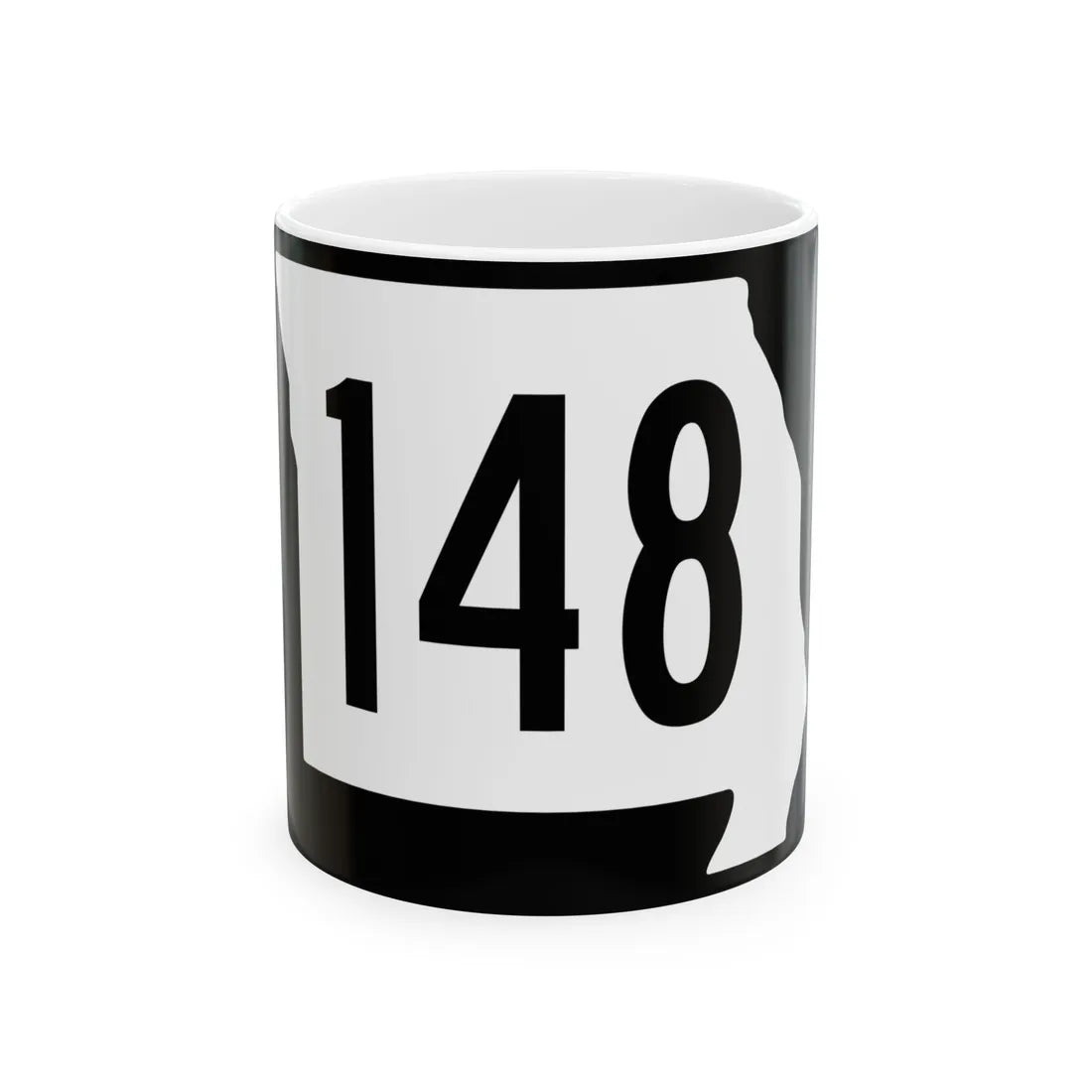 MO-148 (Missouri) (Road Sign) White Coffee Mug 11oz - Go Mug Yourself