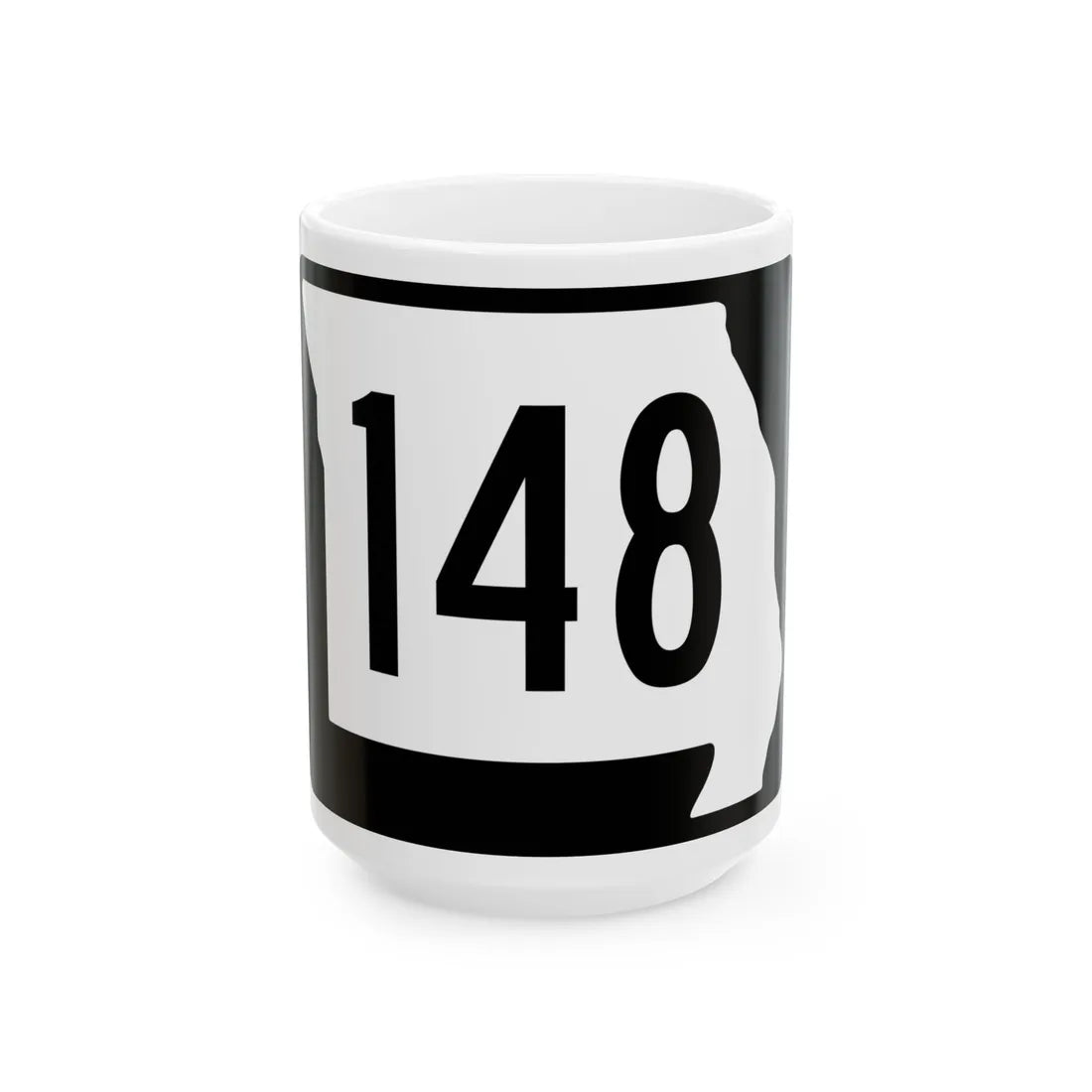 MO-148 (Missouri) (Road Sign) White Coffee Mug 15oz - Go Mug Yourself