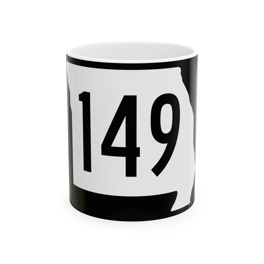 MO-149 (Missouri) (Road Sign) White Coffee Mug 11oz - Go Mug Yourself