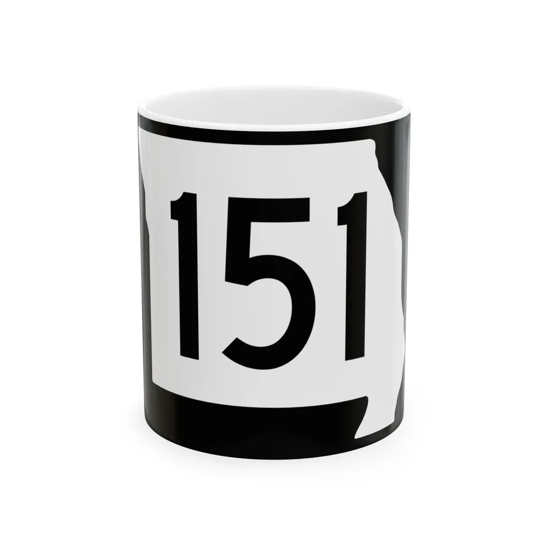 MO-151 (Missouri) (Road Sign) White Coffee Mug 11oz - Go Mug Yourself