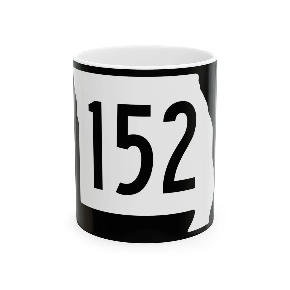 MO-152 (Missouri) (Road Sign) White Coffee Mug 11oz - Go Mug Yourself