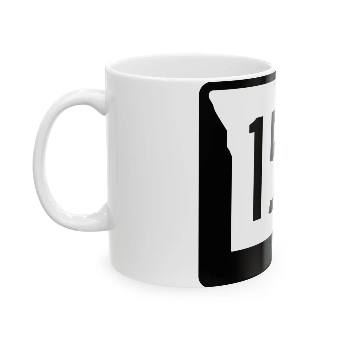 MO-154 (Missouri) (Road Sign) White Coffee Mug - Go Mug Yourself