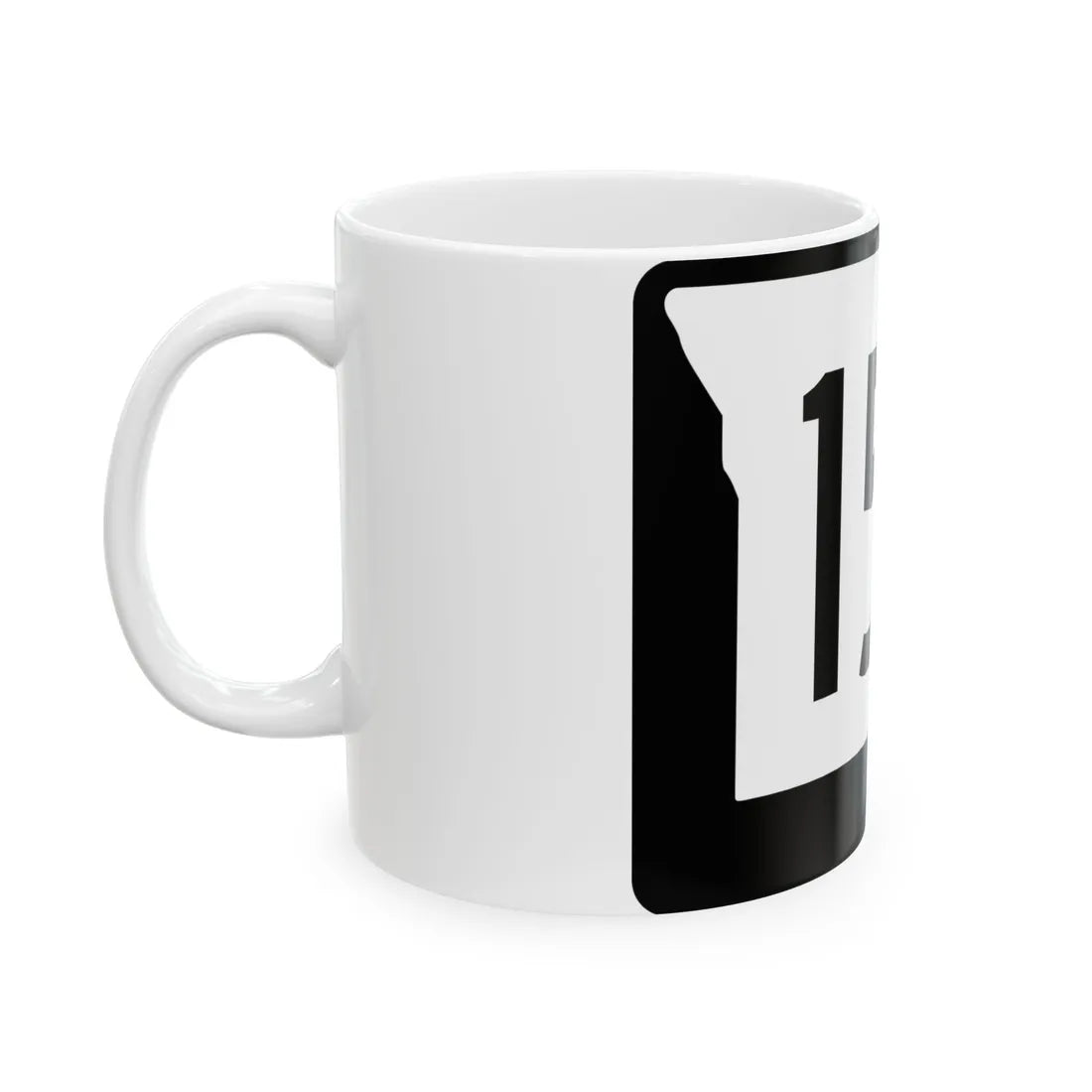 MO-155 (Missouri) (Road Sign) White Coffee Mug - Go Mug Yourself