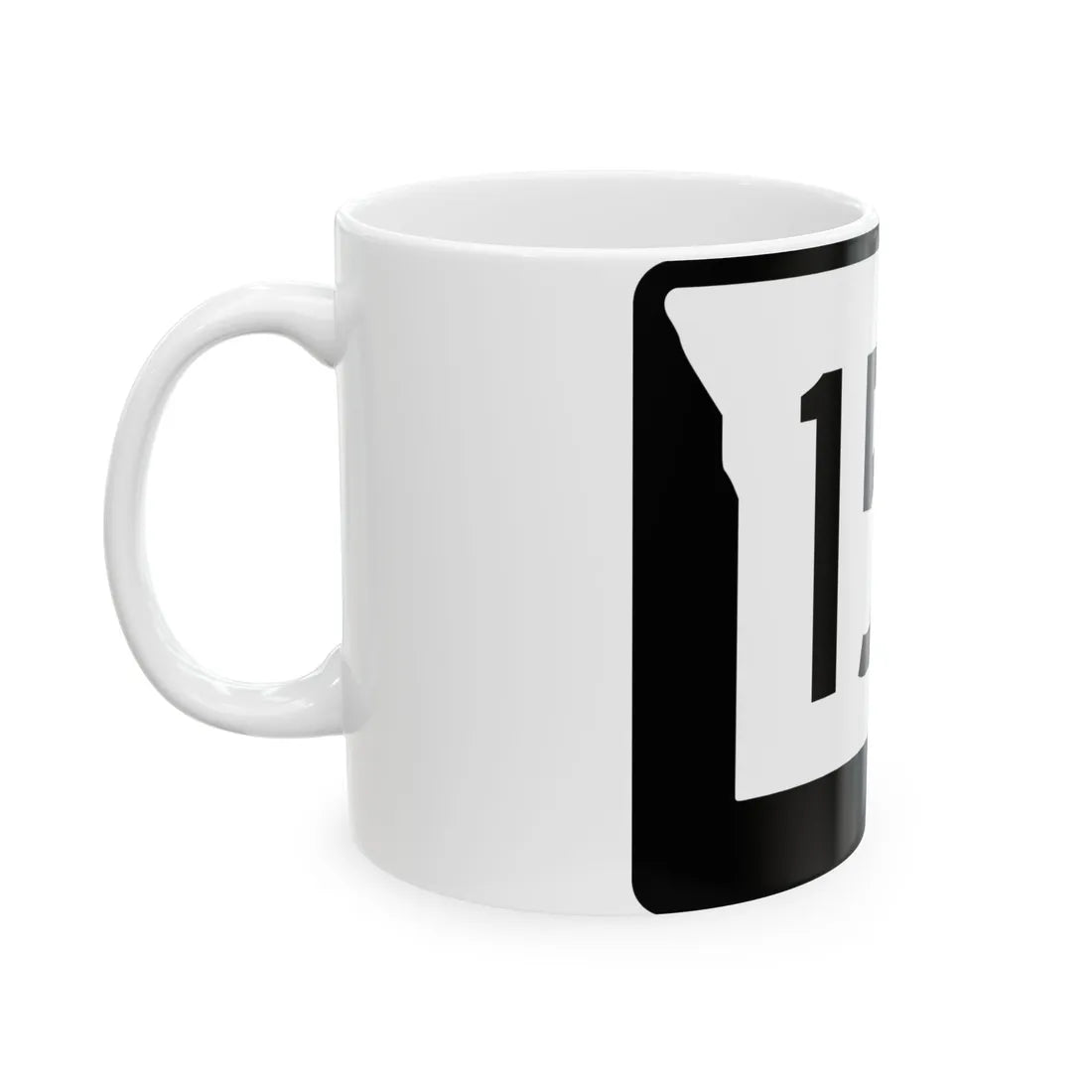 MO-156 (Missouri) (Road Sign) White Coffee Mug - Go Mug Yourself
