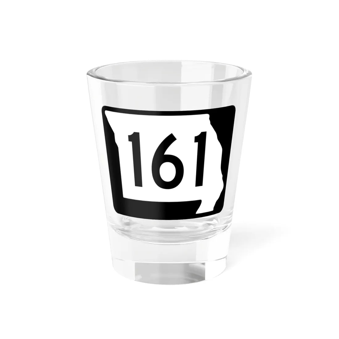 MO-161 (Missouri) (Road Sign) Shot Glass 1.5oz 1.5oz - Go Mug Yourself